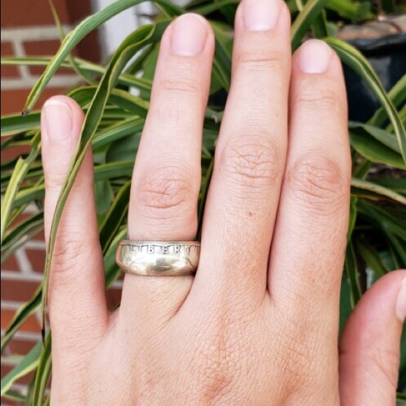 Handcrafted Coin Ring | Ben Franklin Half Dollar - Picture 5 of 7